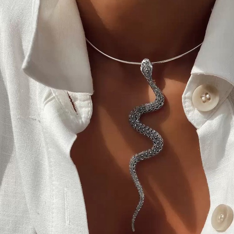 snake-shaped rhinest...